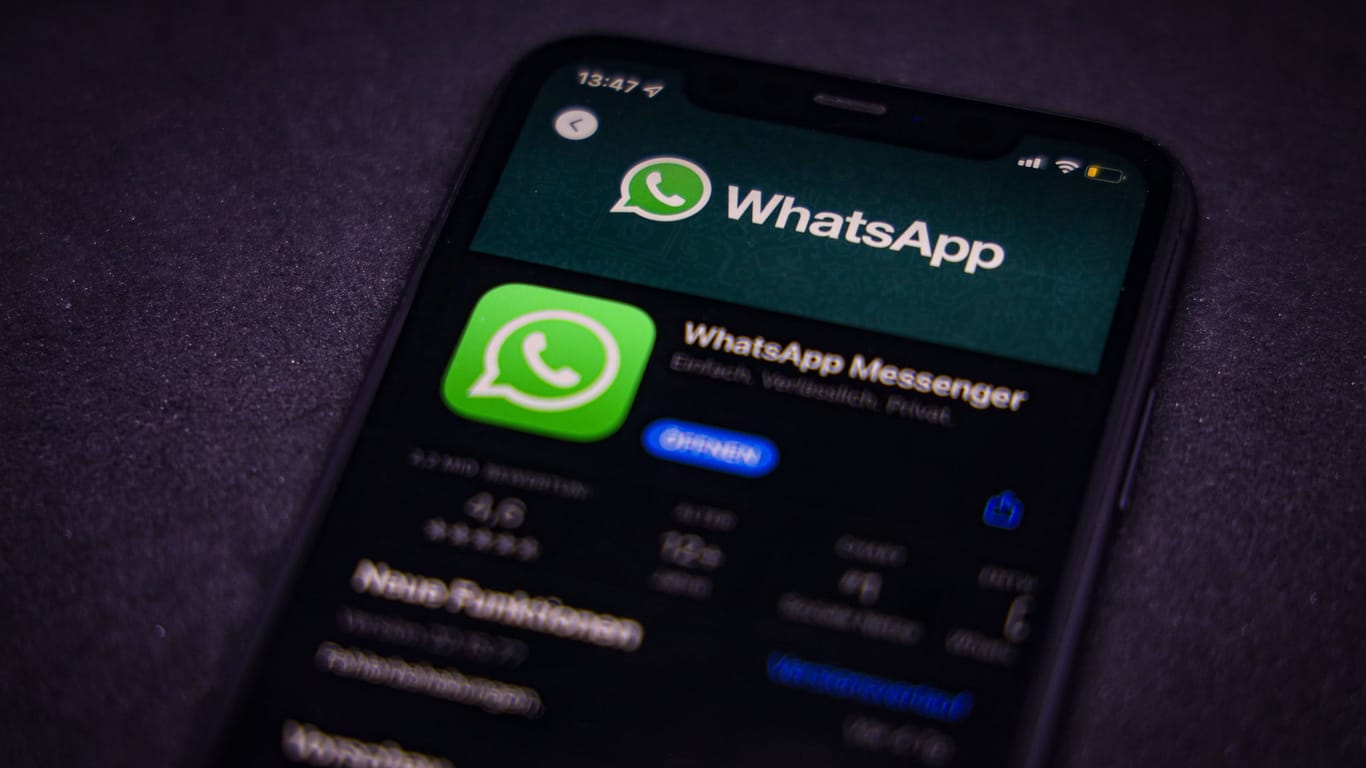 Whatsapp-Anzeige auf einem Smartphone