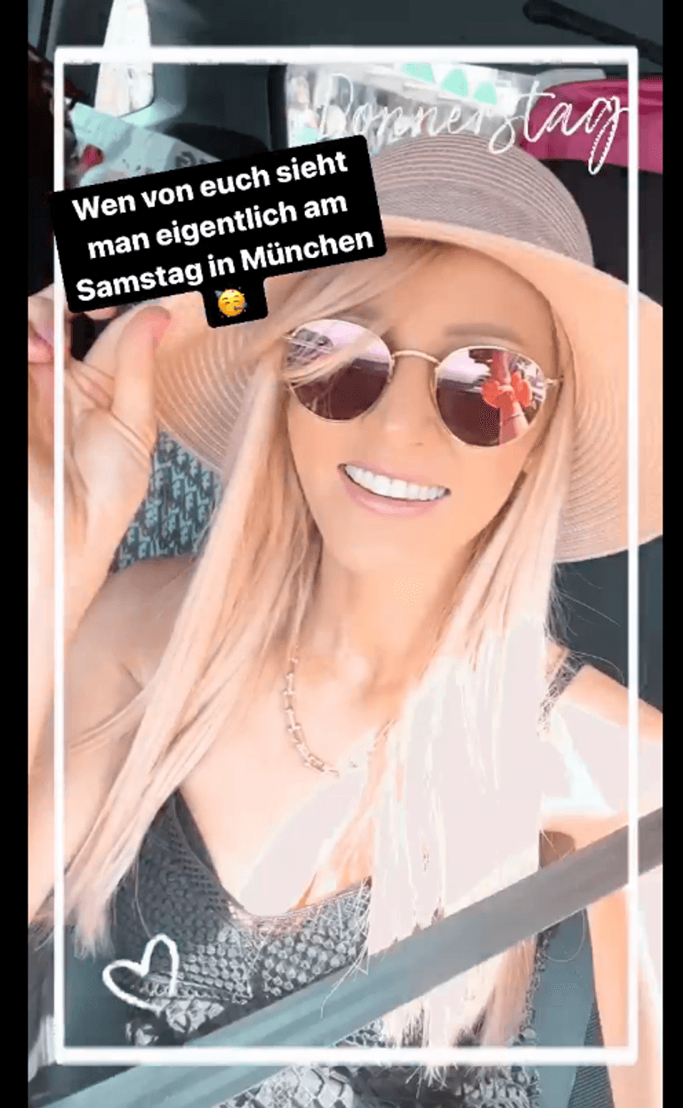 Melissa Naschenweng auf Instagram: Sie freut sich auf ihre Fans in München.