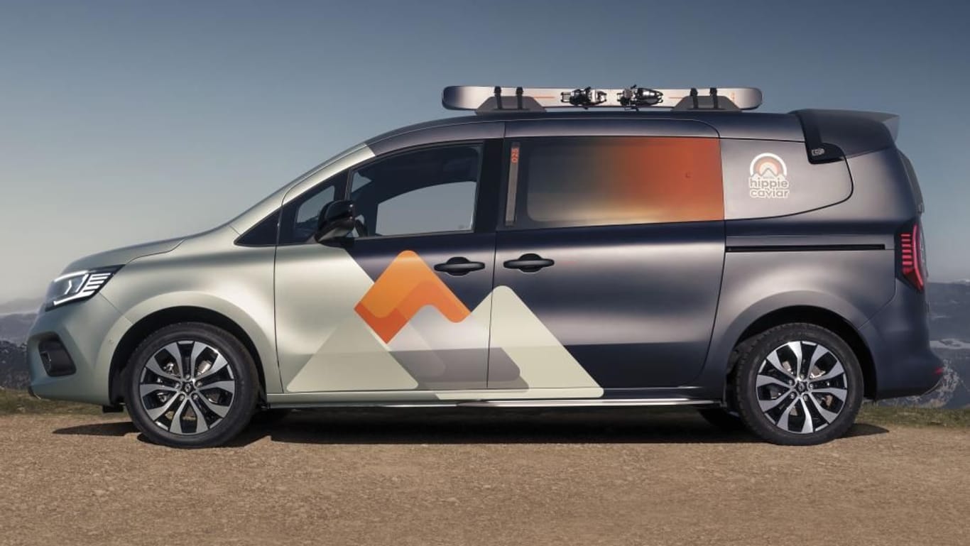 Studie: Auf der IAA Transportation in Hannover (20. bis 25. September) stellt Renault einen Campervan auf Basis der neuen Langversion des batterieelektrischen Renault Kangoo Rapid vor.