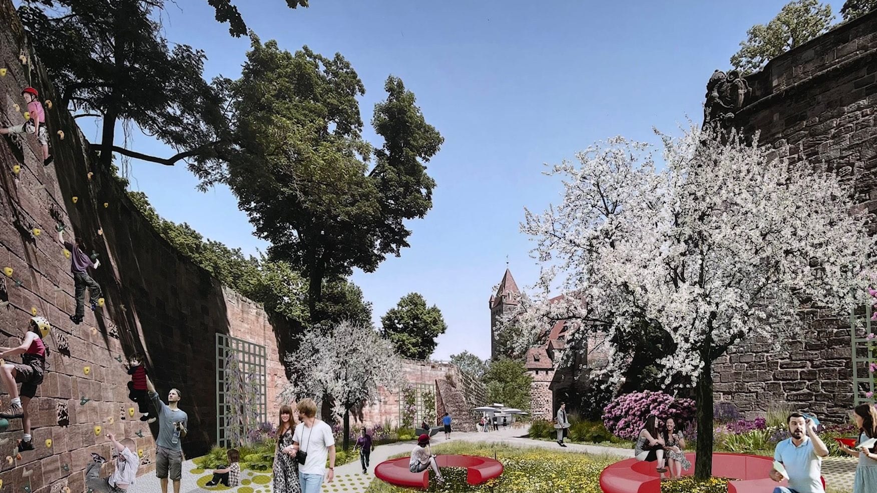 So bunt könnte der Stadtgraben im Rahmen der Landesgartenschau 2030 aussehen. So bunt könnte der Stadtgraben im Rahmen der Landesgartenschau 2030 aussehen.