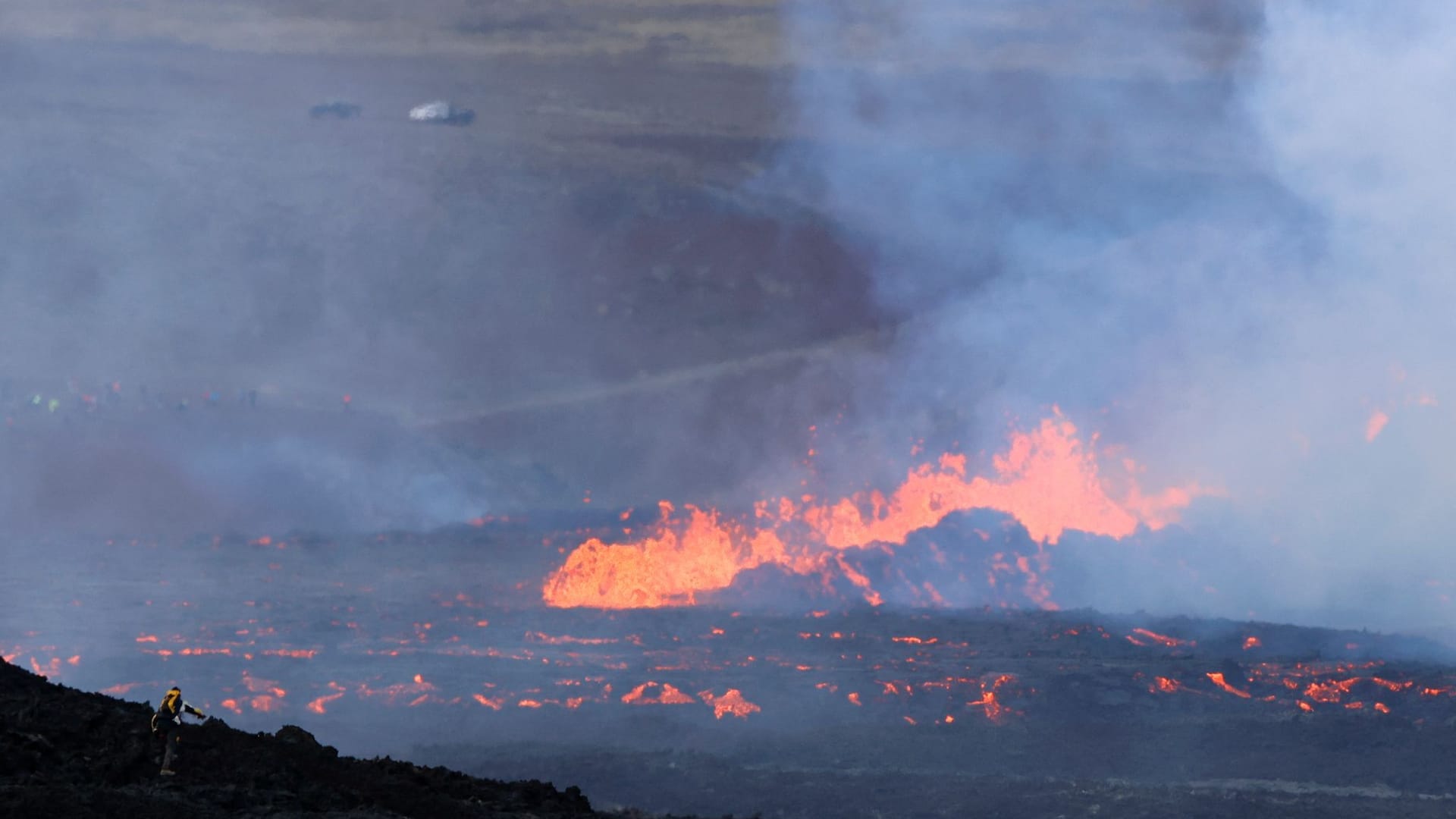 Auf Island ist der Vulkan Fagradalsfjall ausgebrochen. Er befindet sich 32 Kilometer südwestlich der Hauptstadt Reykjavik