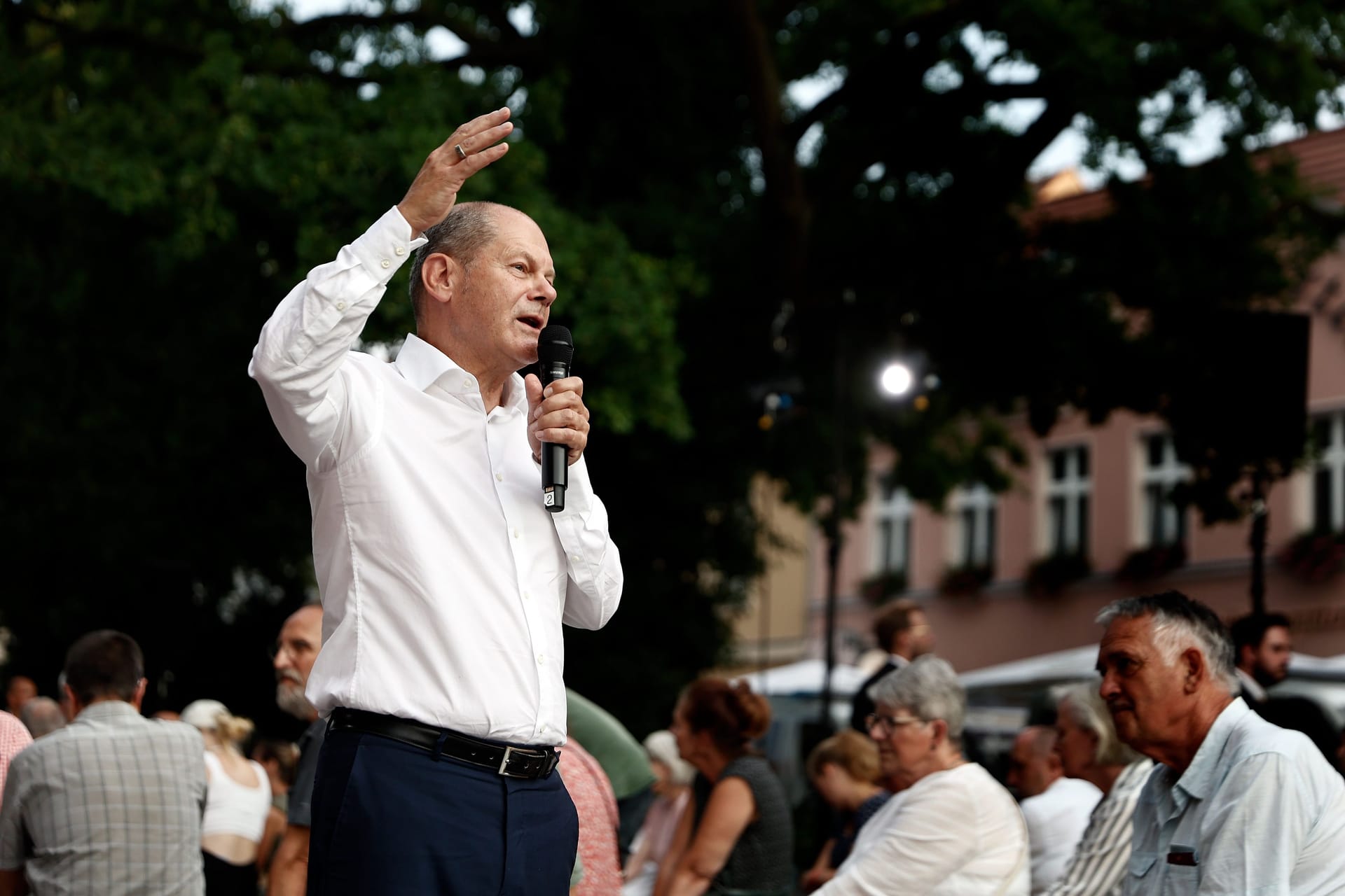 Olaf Scholz (SPD): Der Bundeskanzler wurde bei einem Auftritt in Neuruppin beschimpft.