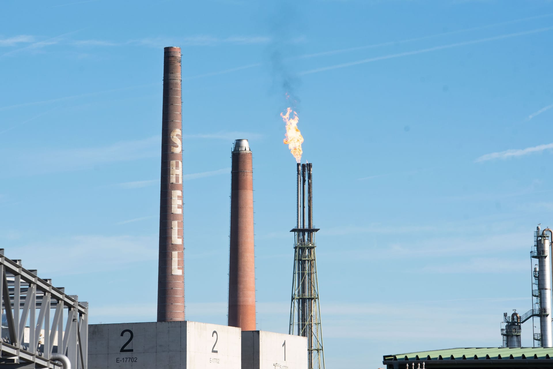 Shell-Raffinerie in Köln: In Godorf musste der Konzern beim Hochfahren einer Anlage Gase abfackeln.