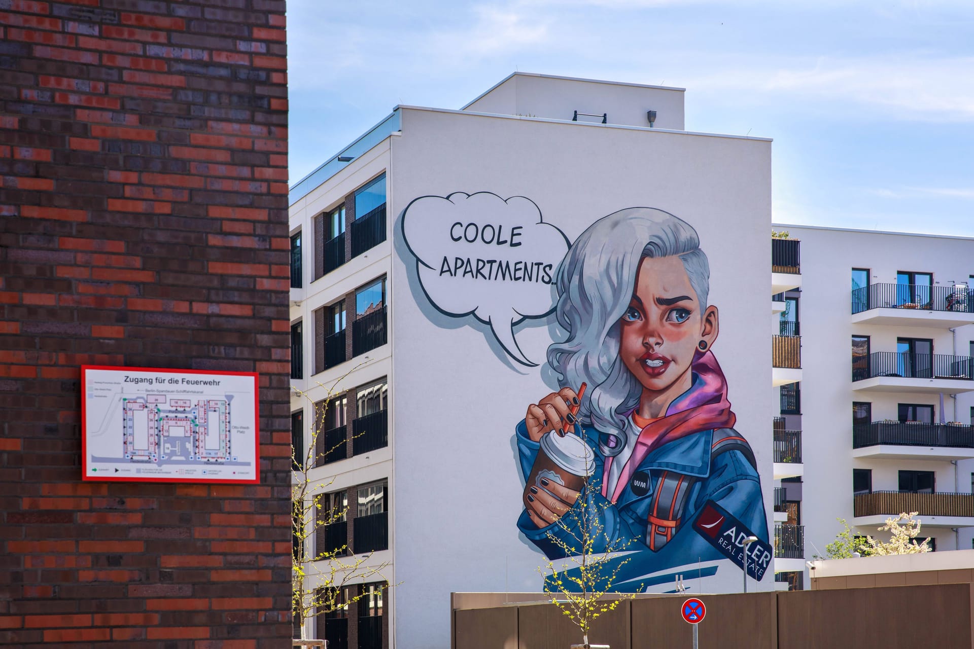 Grafitti als Werbung für das neue Quartier in Berlin (Symbolbild): Adler Group verzeichnet einen Verlust von 604,4 Millionen Euro. Grafitti als Werbung für das neue Quartier in Berlin (Symbolbild): Adler Group verzeichnet einen Verlust von 604,4 Millionen Euro.