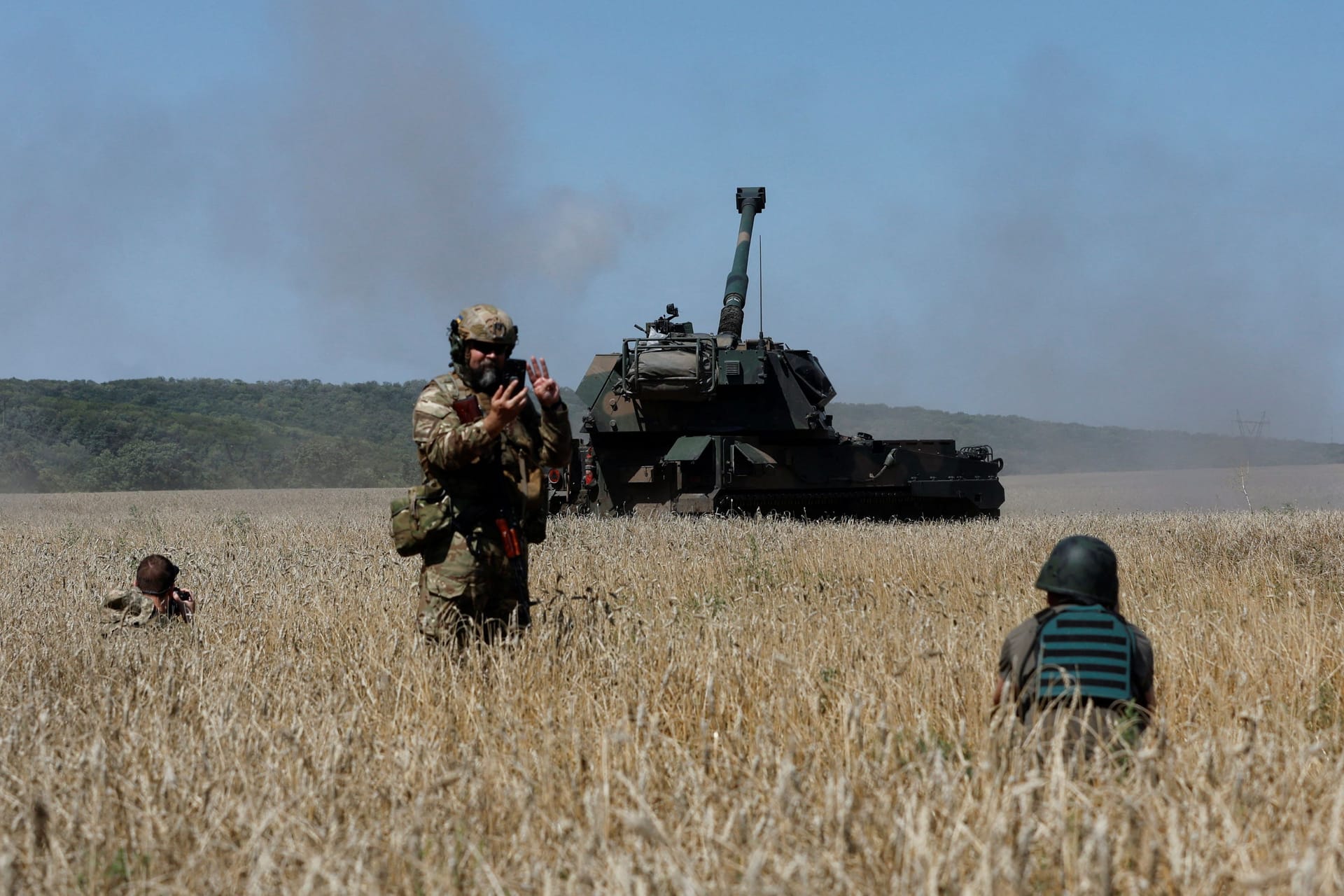 Ukrainische Soldaten in der Ostukraine: Im Süden macht das ukrainische Militär nach eigenen Angaben Fortschritte.