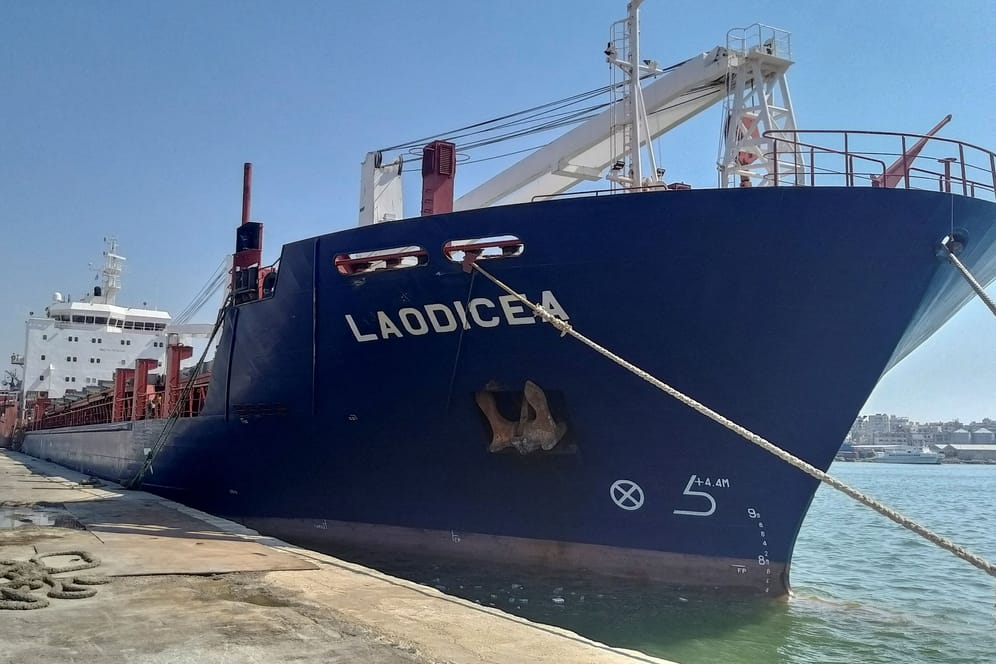 Das Schiff "Laodicea" (Archivbild): Die Ukraine erhebt Vorwürfe gegen Russland.
