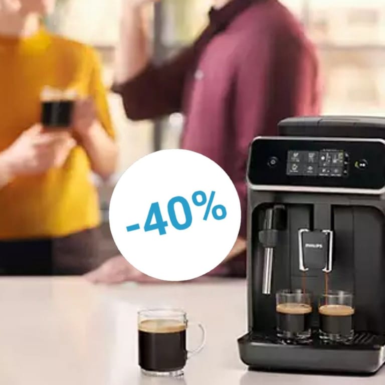 Die Philips-Kaffeemaschine ist heute für rund 250 Euro im Angebot.