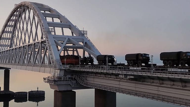 Krim-Brücke: Die Ukraine fordert, dass die Brücke abgebaut oder zerstört wird. (Archivfoto)