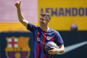 Robert Lewandowski: Der Pole wurde nun beim FC Barcelona offiziell vorgestellt.