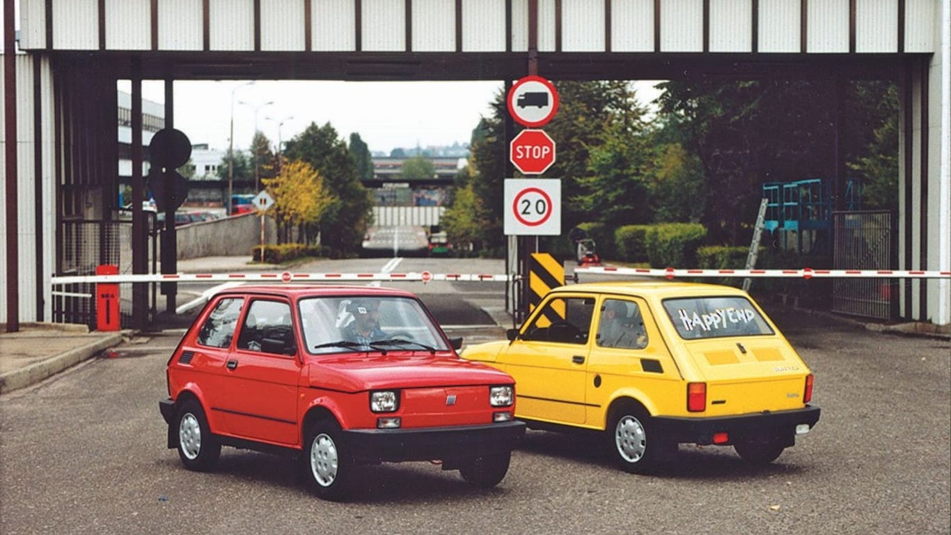 Sondermodell "Happy End": Am 22. September 2000 endet die Produktion des Fiat 126 in Polen nach 3.318.674 Einheiten in Polen.