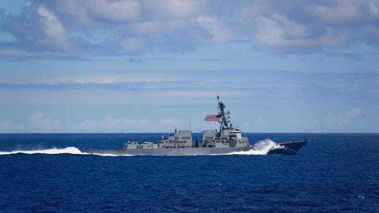 Ein Kriegsschiff der US-Pazifikflotte im August vor Hawaii.
