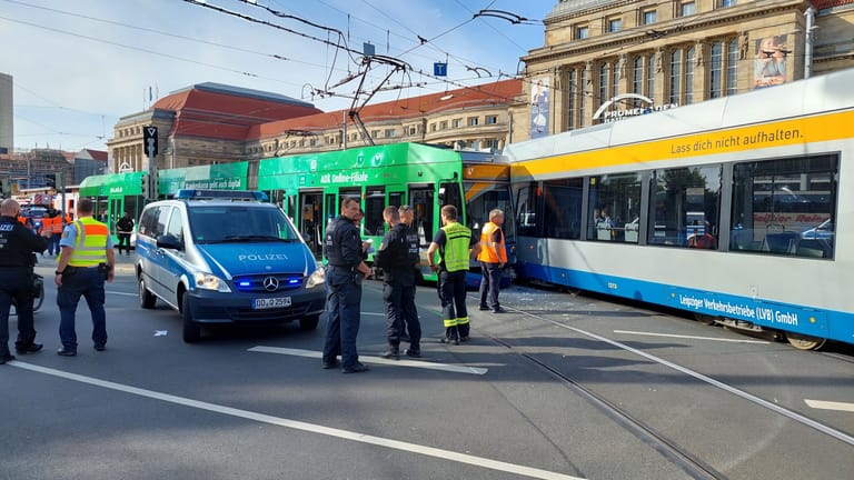 Am Dienstagnachmittag kam es auf dem Willy-Brandt-Platz in Leipzig zu einem Unfall.