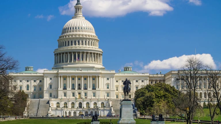 Das US-Kapitol in Wshington D.C.: In der US-amerikanischen Hauptstadt werden besonders viele Schiedgerichtsklagen verhandelt. Unter Auschlus der Öffentlichkeit.