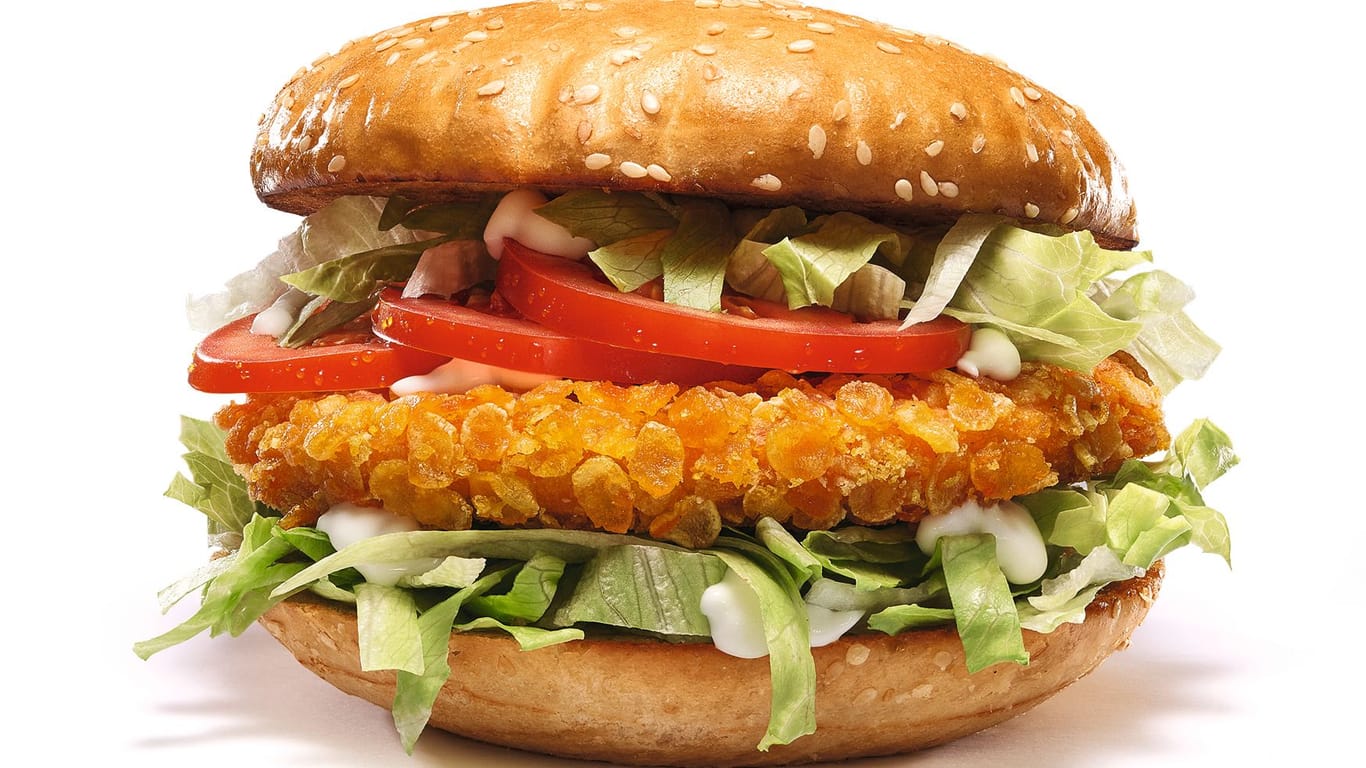 Werbebild eines veganen Burgers von Burgerme (Archivbild): Burger ohne Fleisch sind ein Trend, berichtet man beim Burgerlieferanten – nicht nur bei Vegetariern.