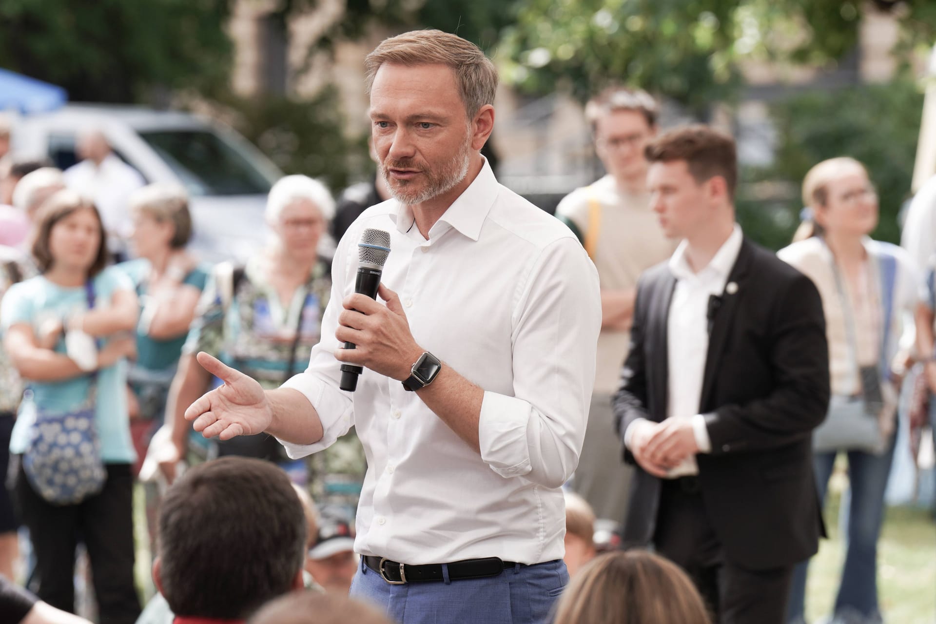 Christian Lindner: Schon der Begriff "Dienstwagenprivileg" sei Politik.