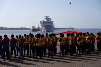 "Yuan Wang 5" erreicht den Hafen Hambantota in Sri Lanka: Das Schiff wird als Spionageschiff beschrieben.