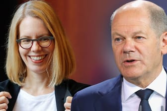 Anne Brorhilker und Olaf Scholz: Die Oberstaatsanwältin hat den Kanzler im Visier.