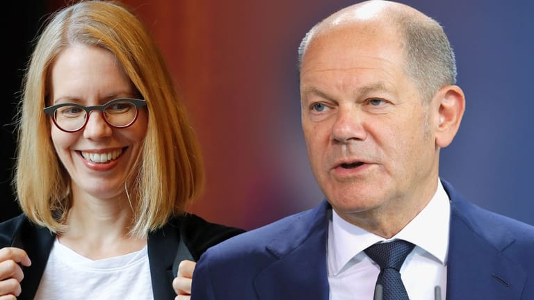 Anne Brorhilker und Olaf Scholz: Die Oberstaatsanwältin hat den Kanzler im Visier.