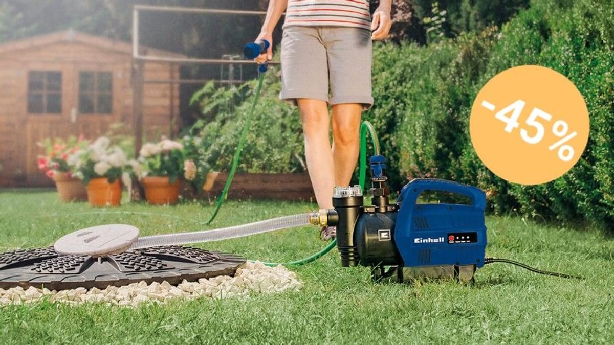 Diese Woche bei Aldi Gartenpumpe von Einhell 40 Prozent reduziert