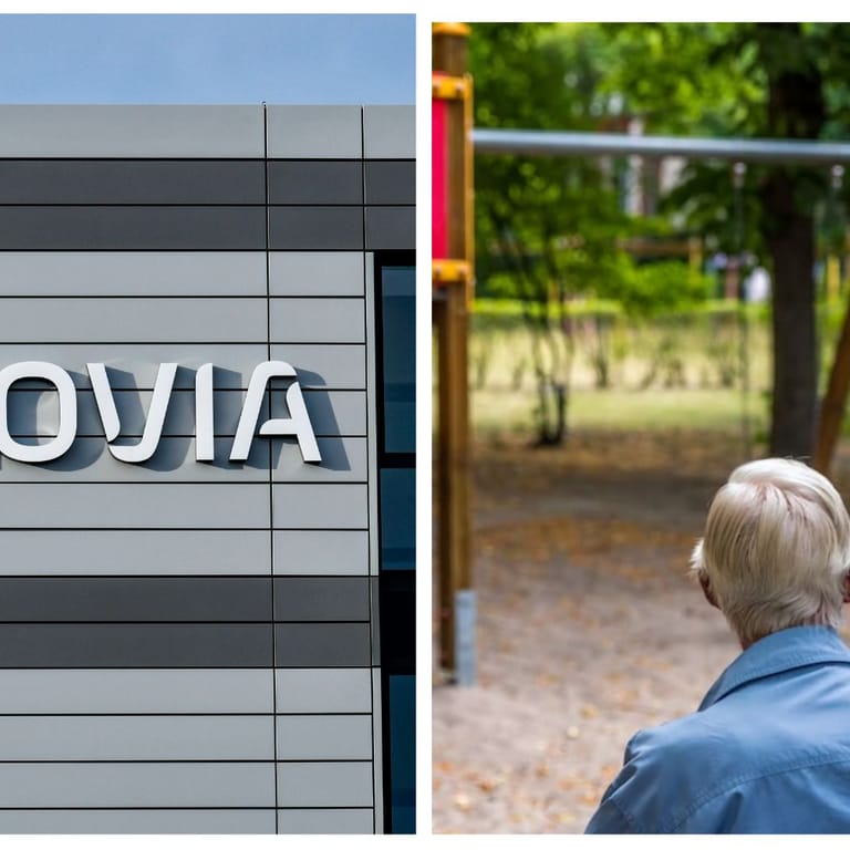 Firmensitz des Immobilienunternehmens Vonovia, Mieter Wolfgan Schmidt und Marc René Schwerhoff von der Mieterinitiative in Leipzig: Die beiden Männer erheben schwere Vorwürfe gegen den Konzern.