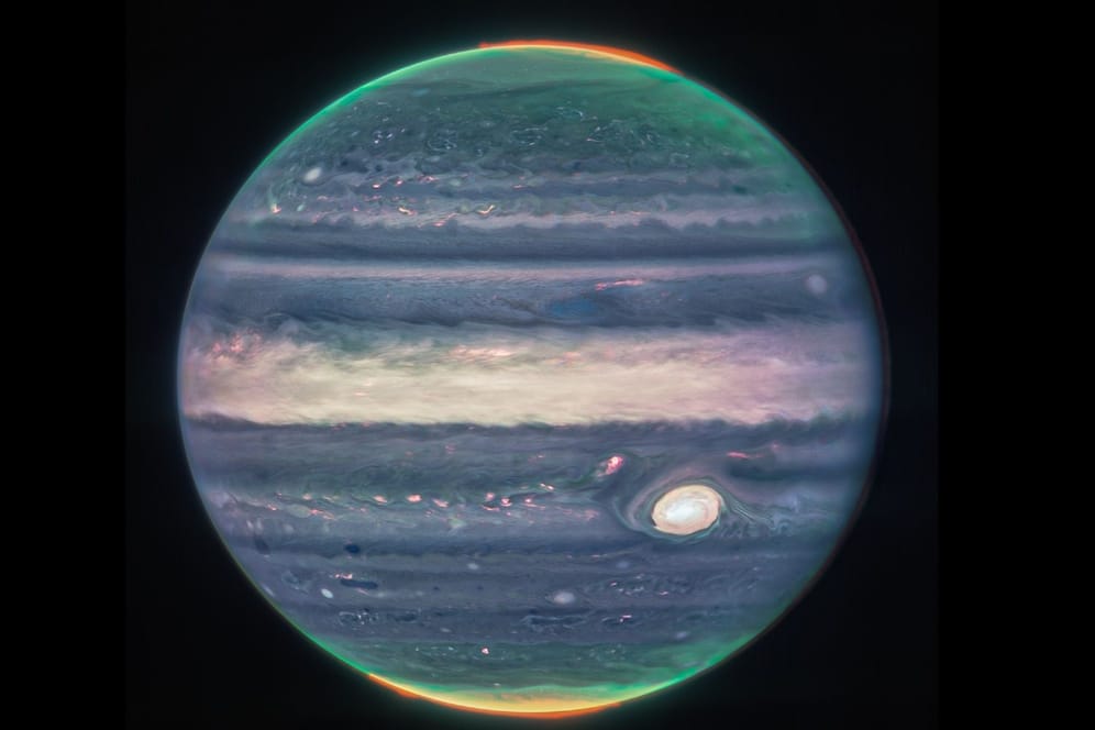 Jupiter: Das James-Webb-Teleskop hat neue Aufnahmen von dem Gasriesen gemacht.