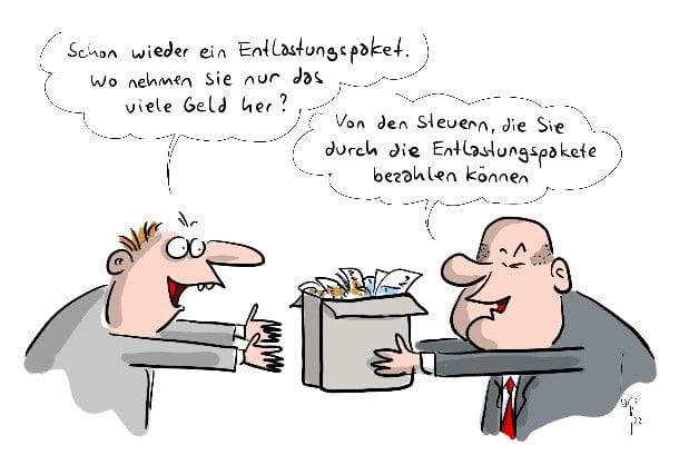 Irgendwo kommt das Geld immer her.