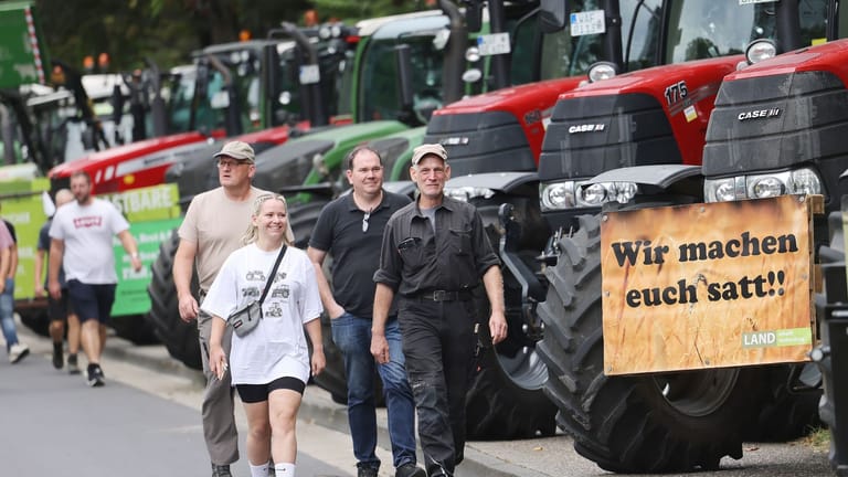 Traktor-Demo am Landwirtschaftsministerium