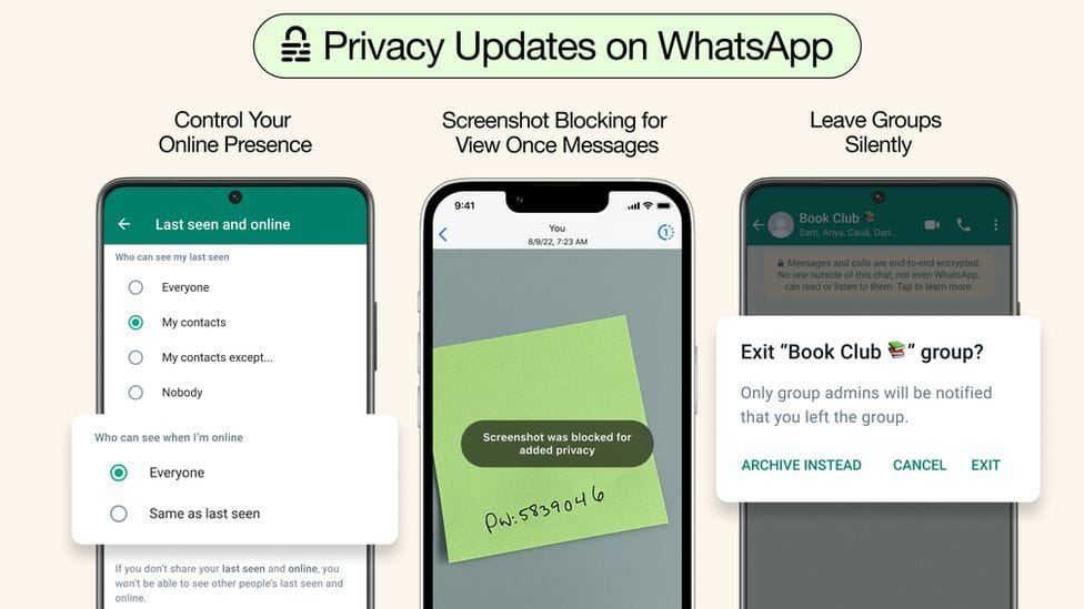 WhatsApp: Der Meta-Konzern hat neue Privatsphäre-Funktionen vorgestellt.