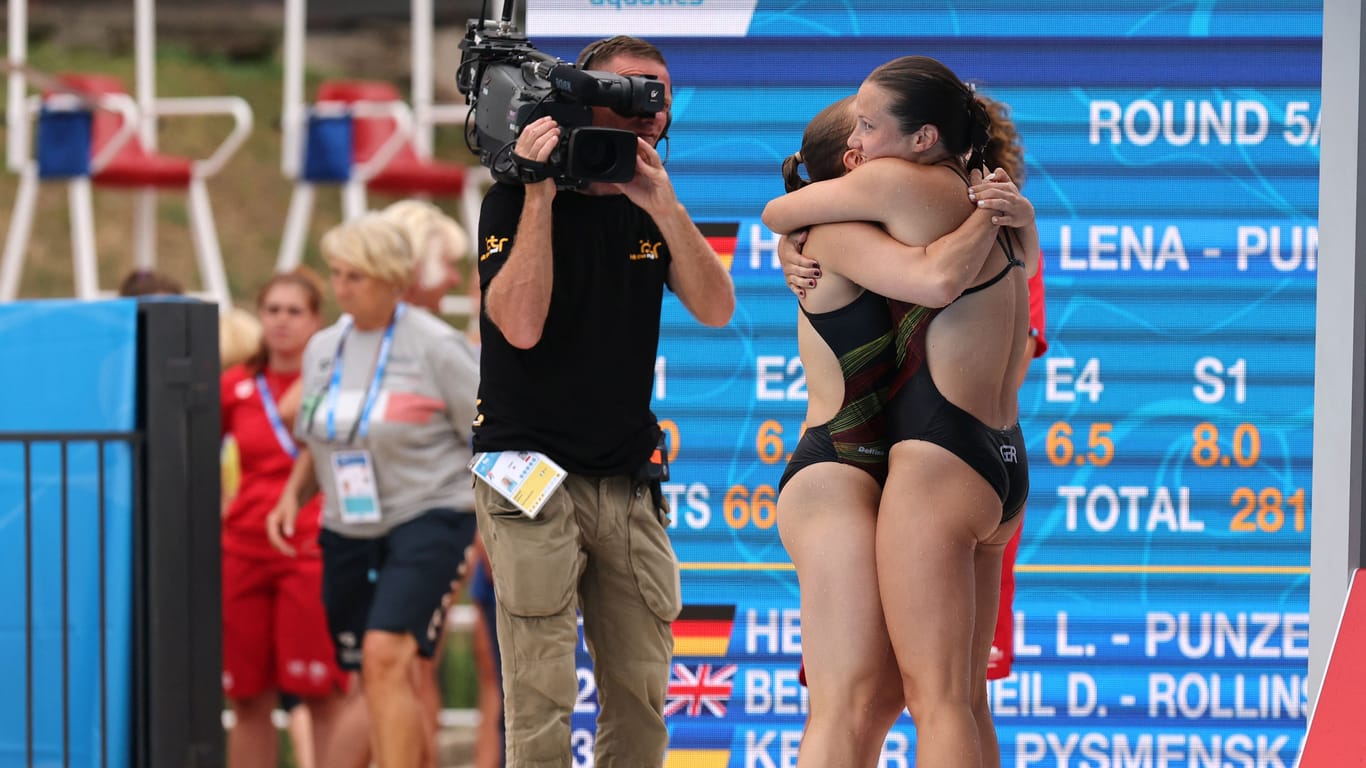 Lena Hentschel und Tina Punzel: Die beiden Deutschen haben Gold gewonnen.