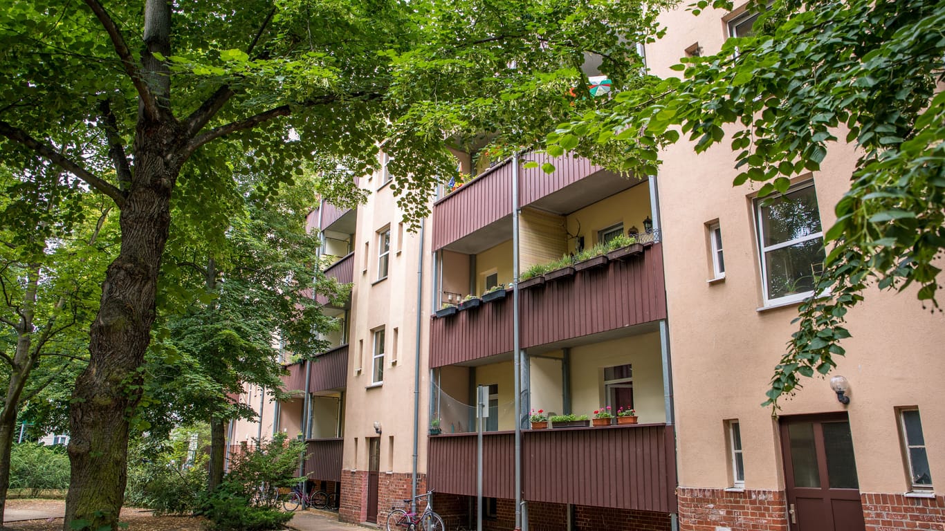 Vonovia-Gebäude in Leipzig: Die Stimmung im Quartier sei gut, sagt ein Sprecher des Immobilienunternehmens.