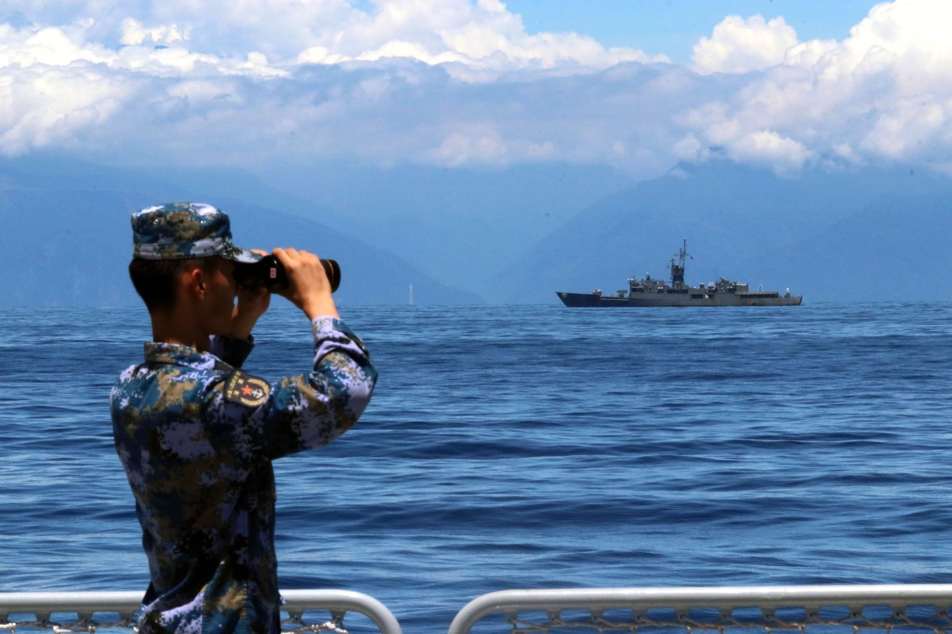 Ein Beobachtungsposten der chinesischen Armee: Die Spannungen rund um Taiwan nehmen zu.