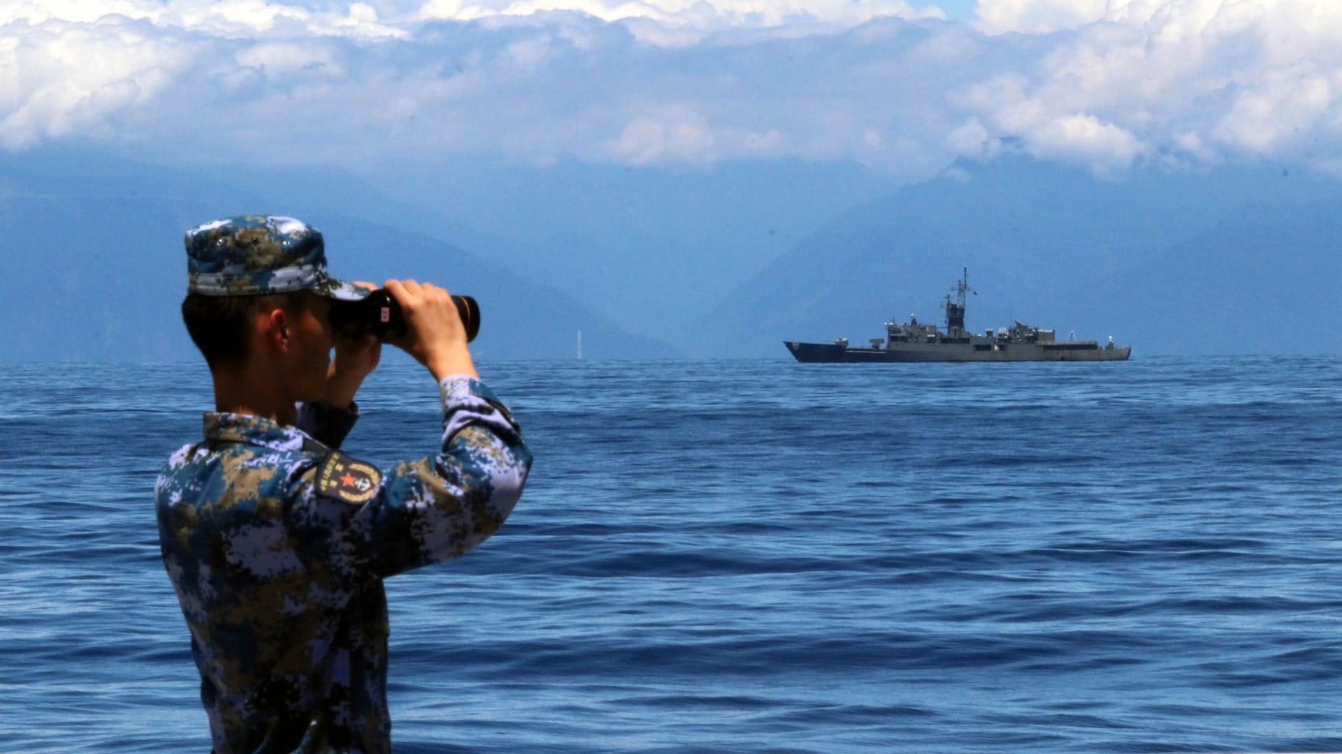 Ein Beobachtungsposten der chinesischen Armee: Die Spannungen rund um Taiwan nehmen zu.