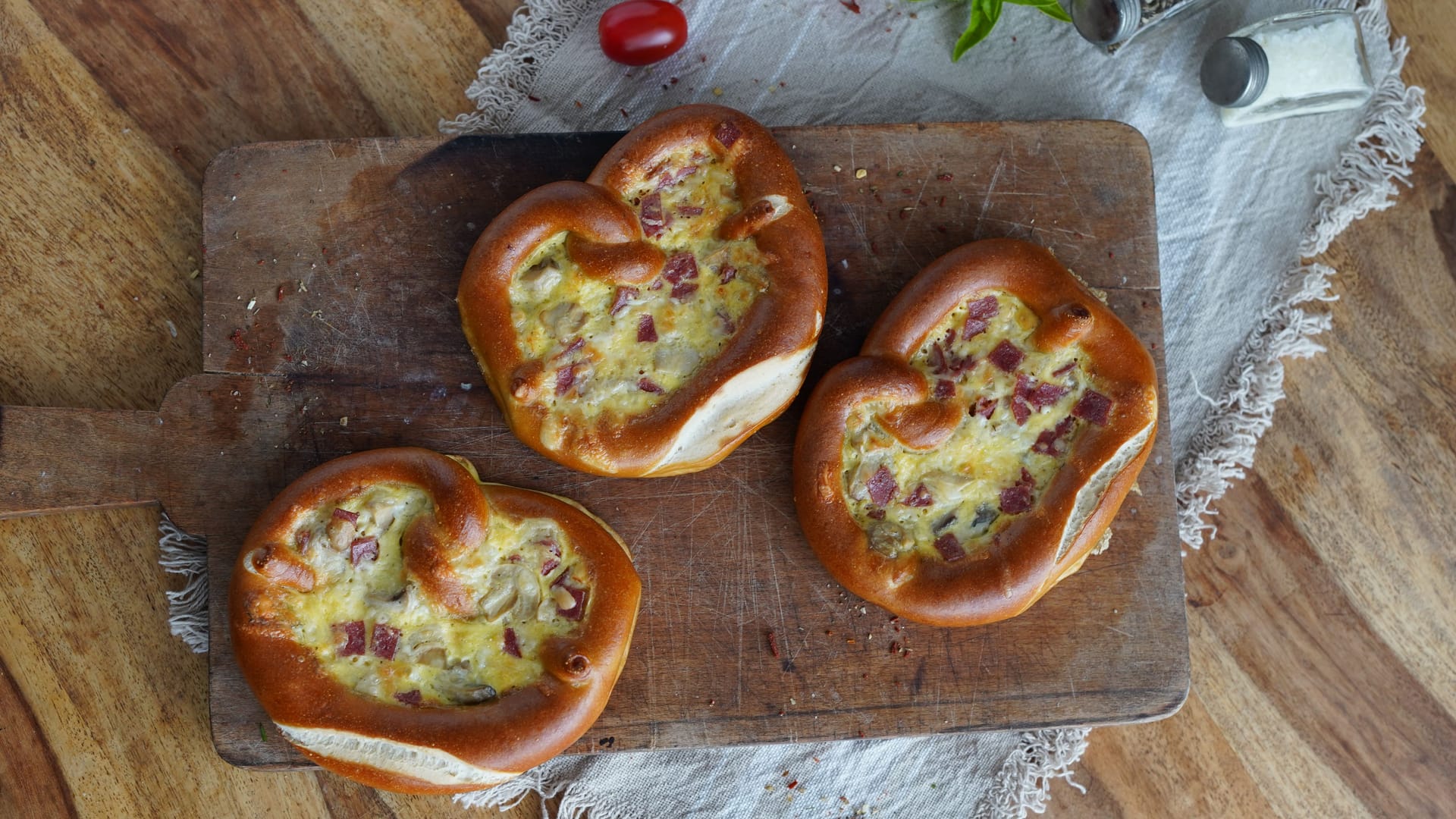 Pizza-Brezeln: Sie sind in nur 20 Minuten fertig.