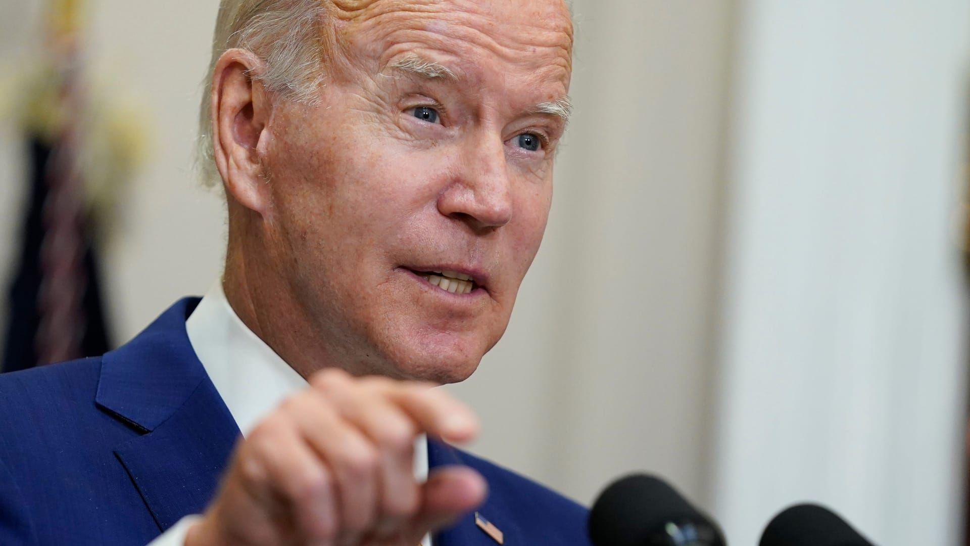 Joe Biden bei einer Rede im Weißen Haus.