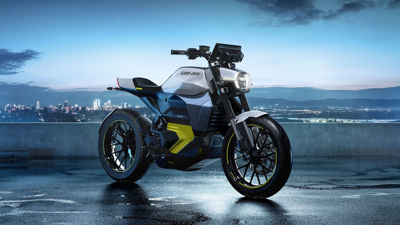 Kantig: 2024 will Can-Am wieder Motorräder mit Rotax-Antrieb verkaufen. Allerdings fahren die Bikes mit Strom statt mit Benzin.