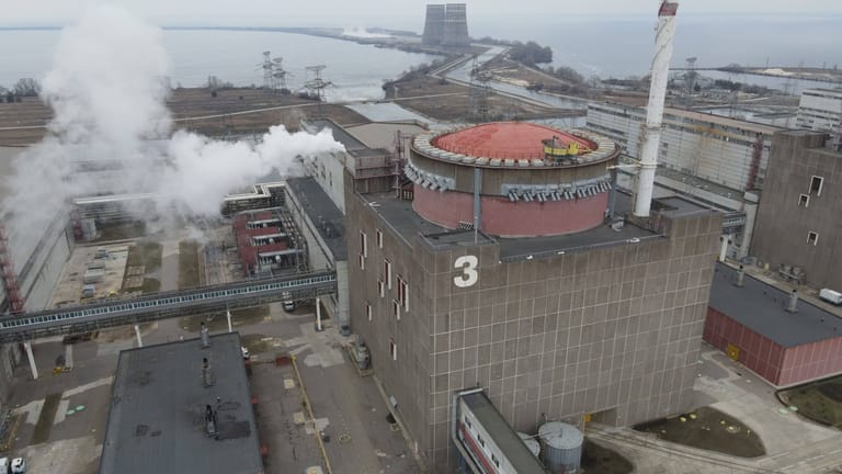 Atomkraftwerk nahe Enerhodar, Ukraine.