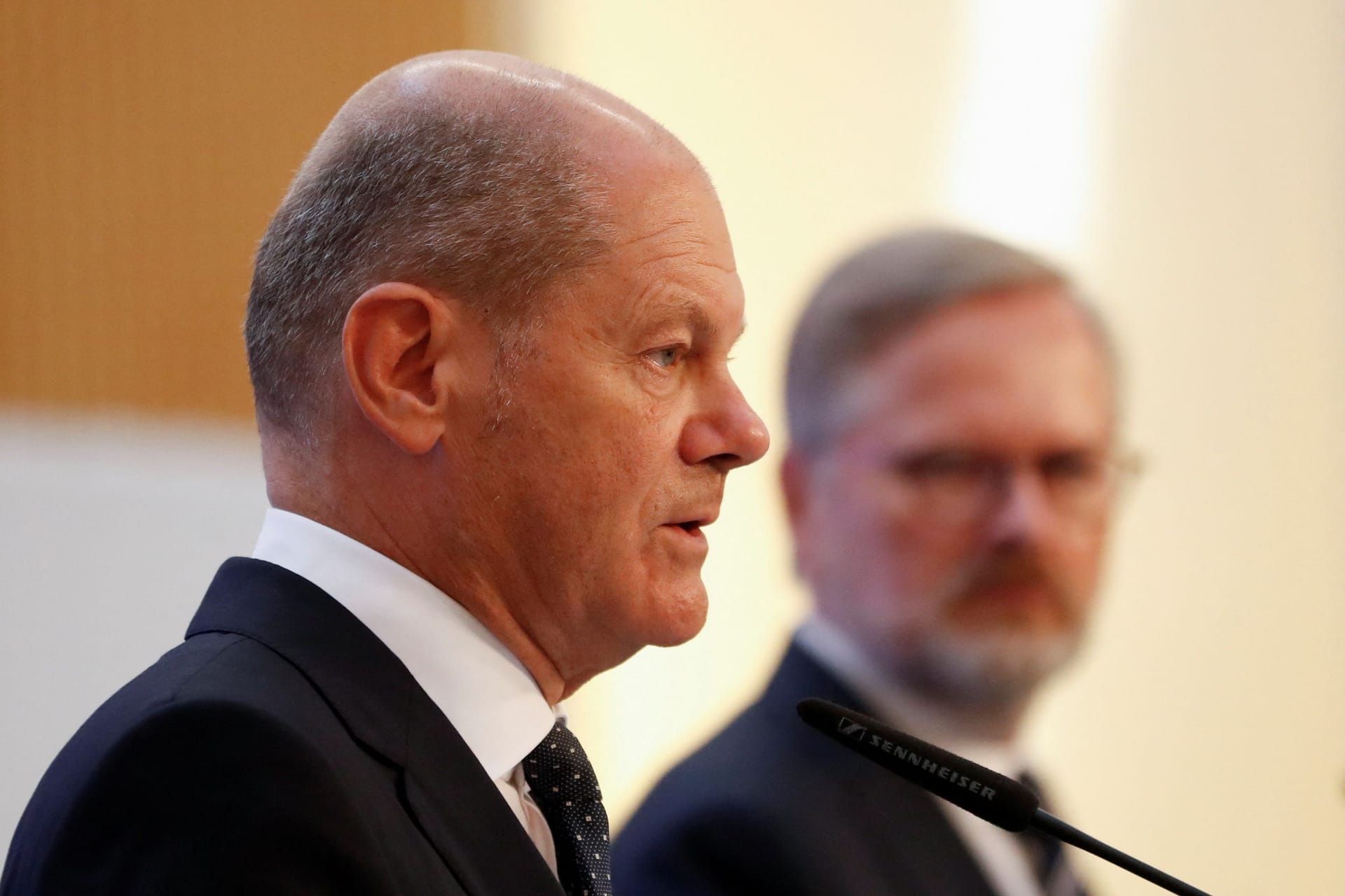 Olaf Scholz und Petr Fiala in Prag: Europa solle das Problem gestiegener Strompreise gemeinsam lösen.