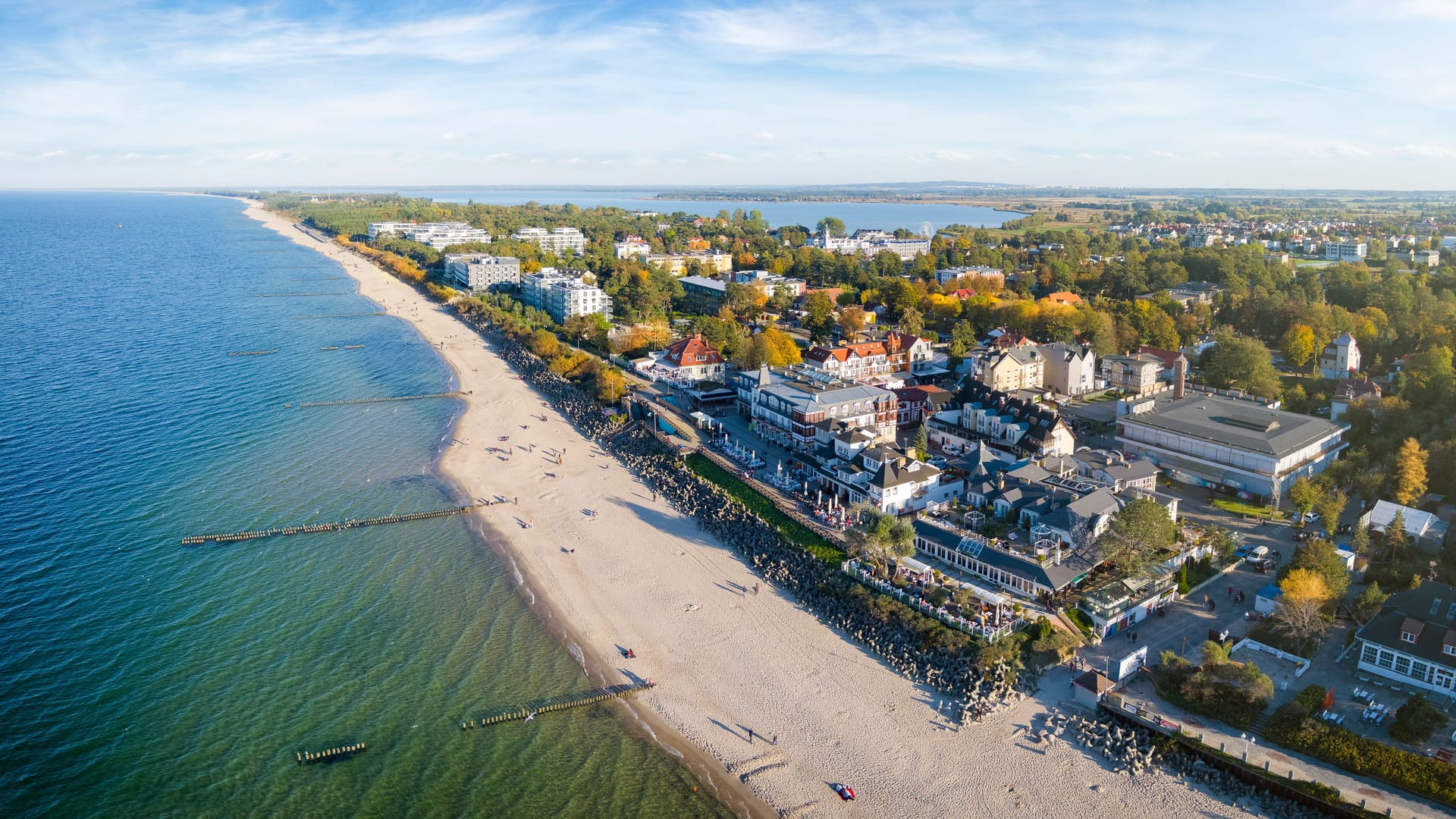 Den Strand von Mielno erreichen Sie vom Hotel aus nach etwa acht Kilometern.