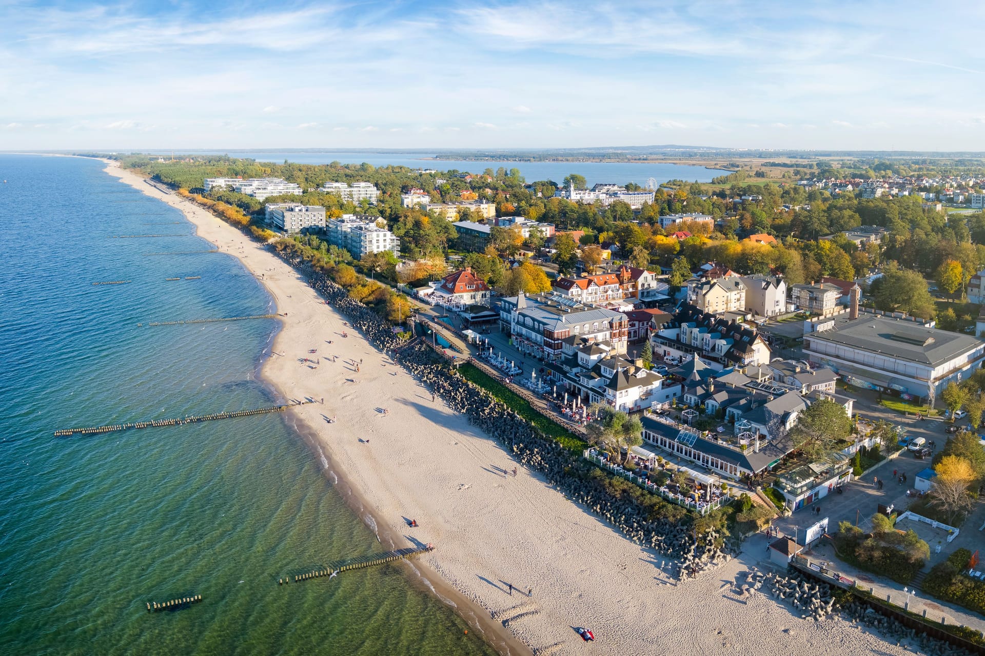 Den Strand von Mielno erreichen Sie vom Hotel aus nach etwa acht Kilometern.