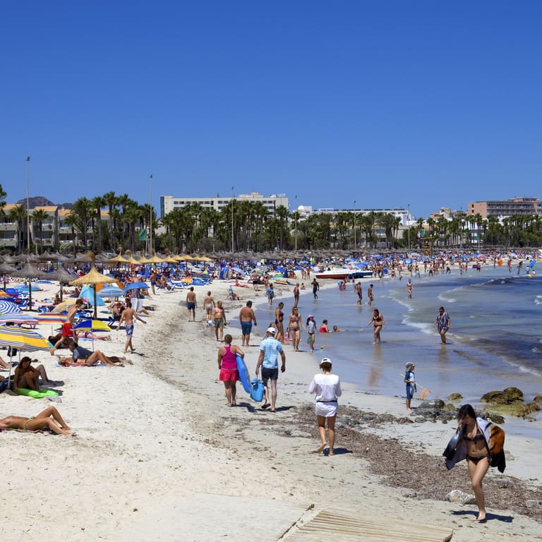 Baden im Schmutzwasser: Besonders der Stadtstrand in Palma ist von den Verunreinigungen betroffen.
