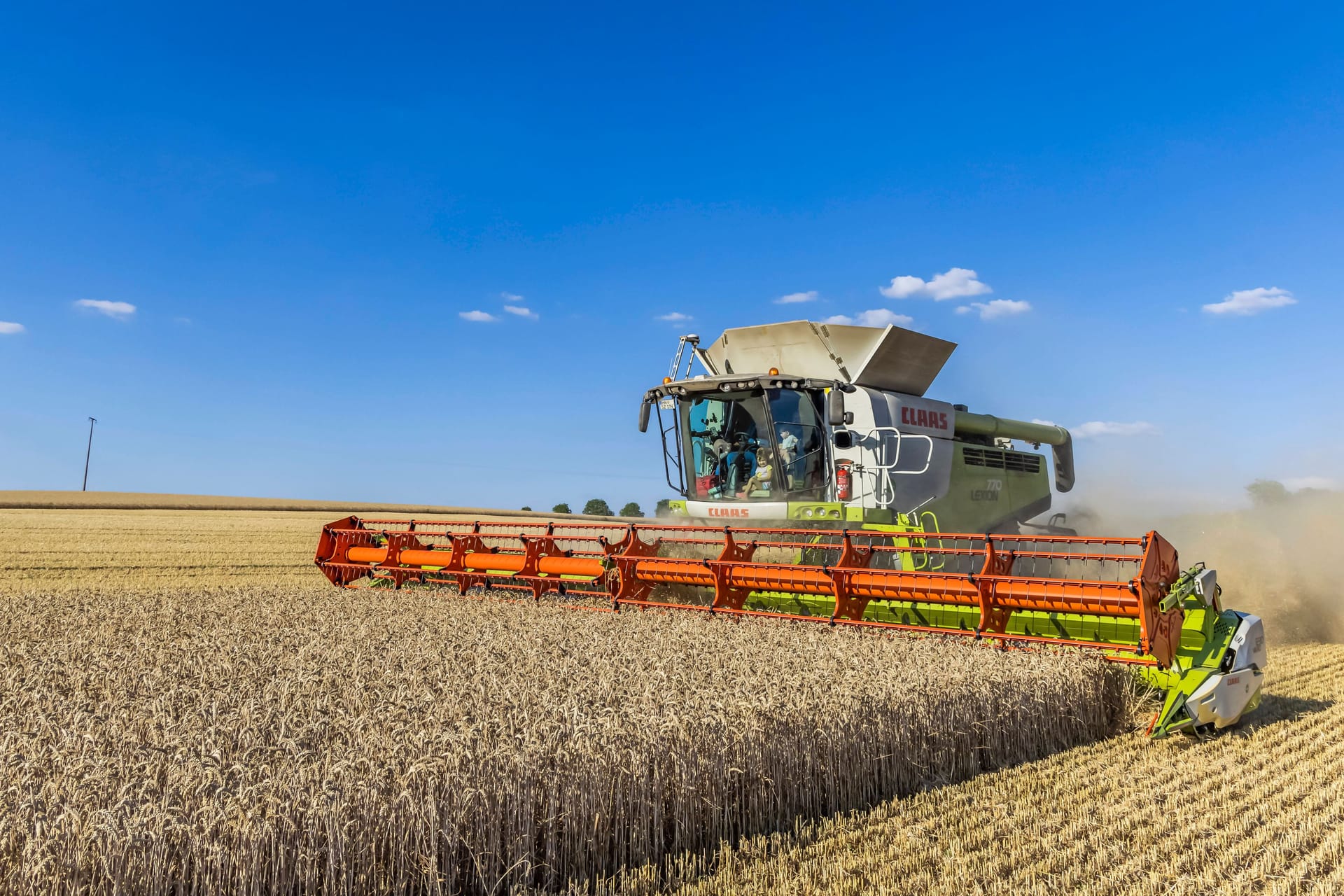 Mähdrescher auf dem Feld: Für viele Bauern fällt die Ernte in diesem Jahr nicht gut aus.