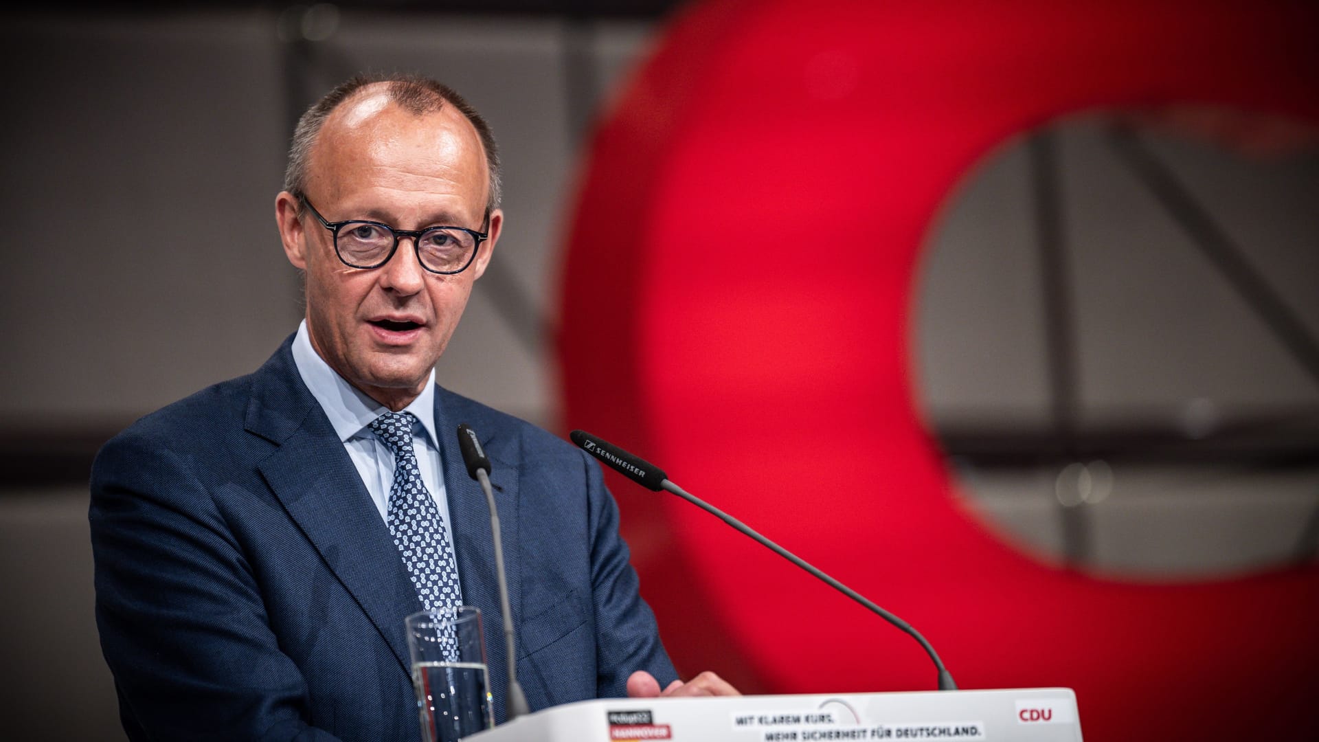 Friedrich Merz: Der CDU-Chef spricht beim zweitägigen Parteitag.