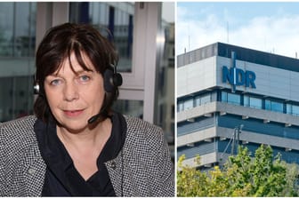 Sabine Rossbach/NDR-Gebäude (Collage): Mitarbeiter hatten ihr Anfang September das Misstrauen ausgesprochen.