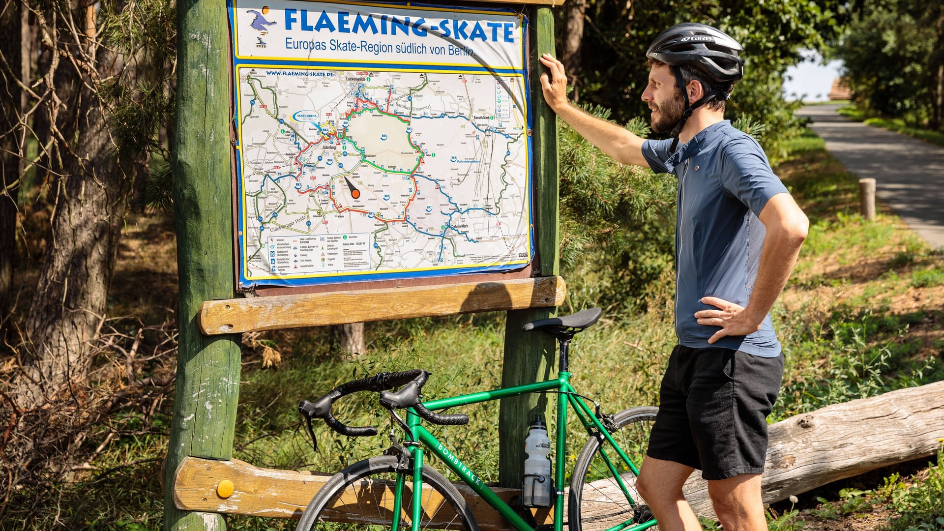 Auf Rollen durch Fläming: Die Skate- und Radstrecke "Flaeming-Skate" lädt zum Erkunden der Gegend ein.