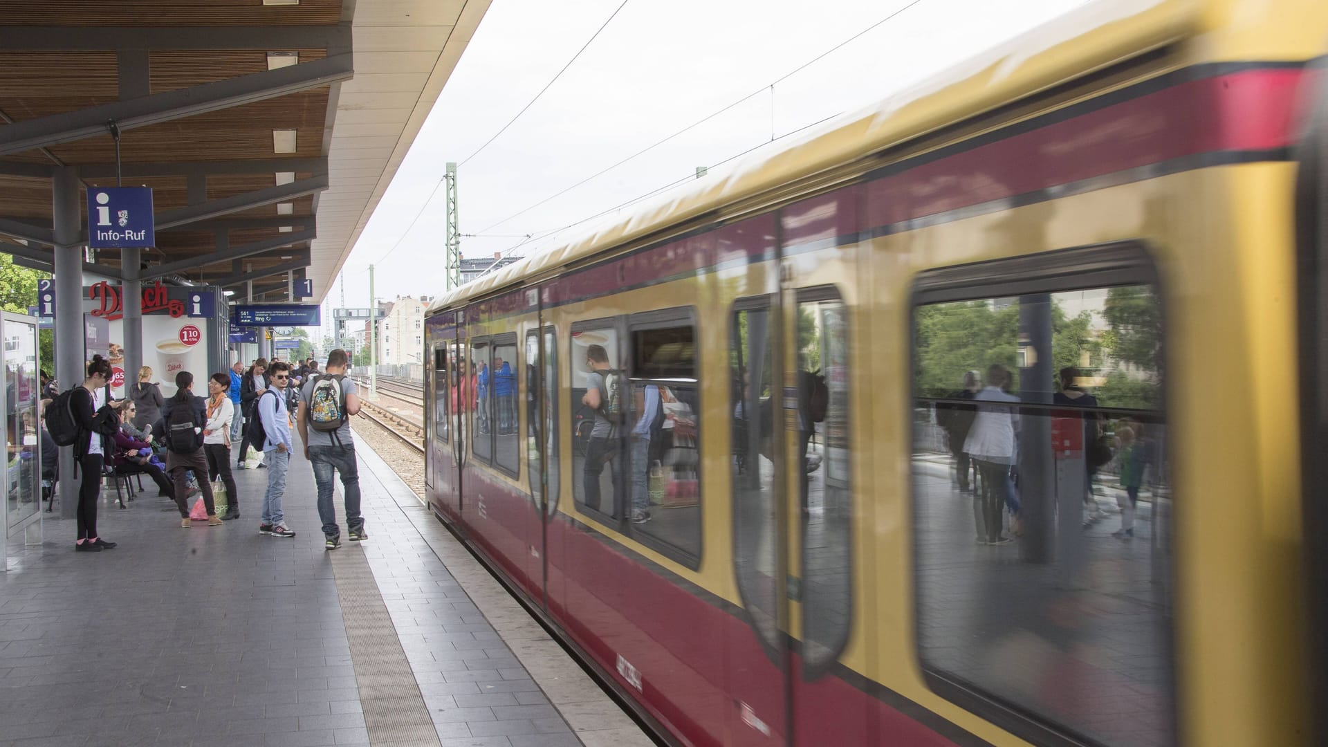 Der S-Bahnhof Wedding (Archivbild): Hier stieg das Opfer nach der Attacke aus. Der S-Bahnhof Wedding (Archivbild): Hier stieg das Opfer nach der Attacke aus.
