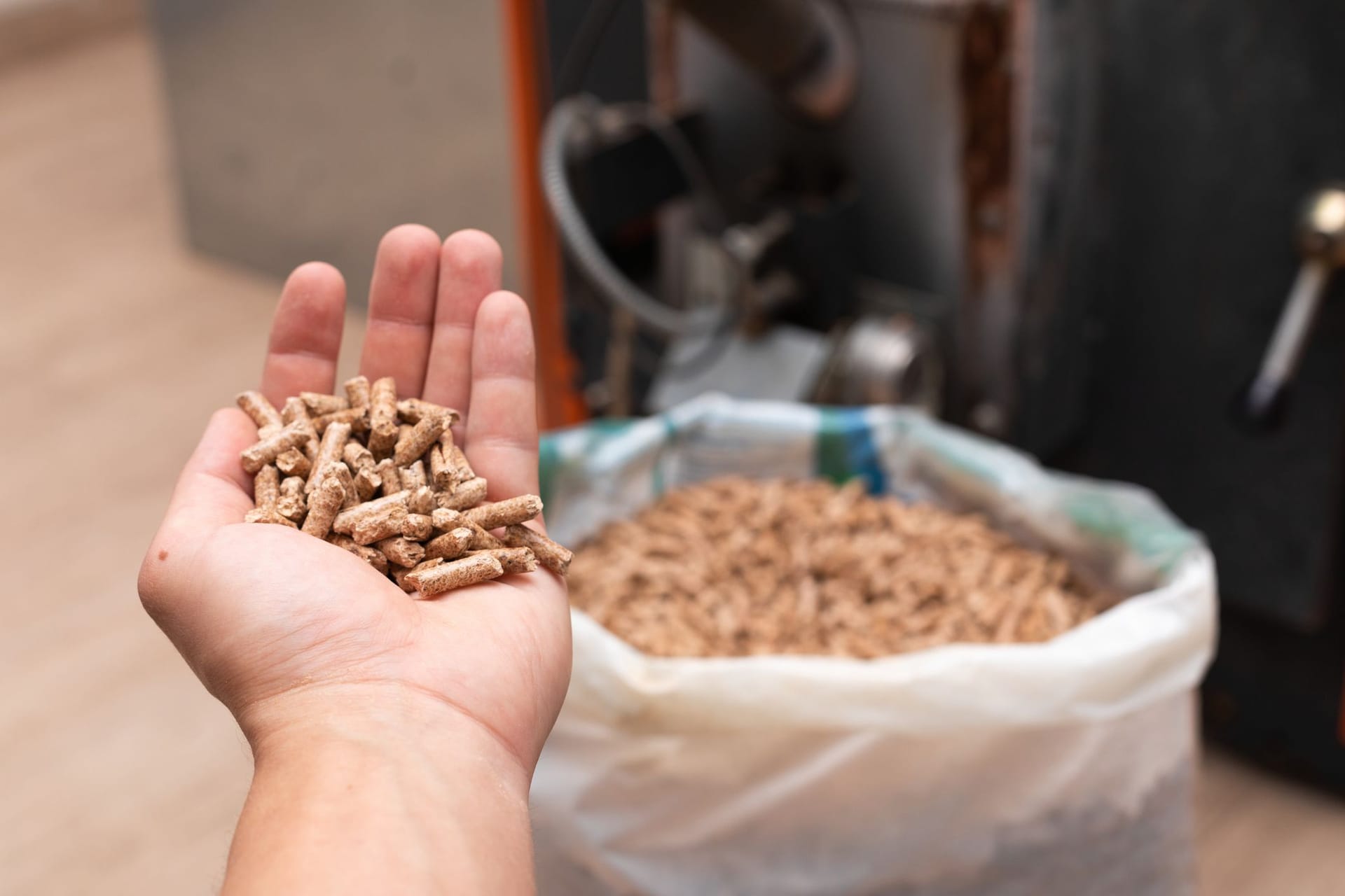 Brennmaterial: Bei Pellets lohnt sich eine Großbestellung mehr als der Kauf von Sachware.