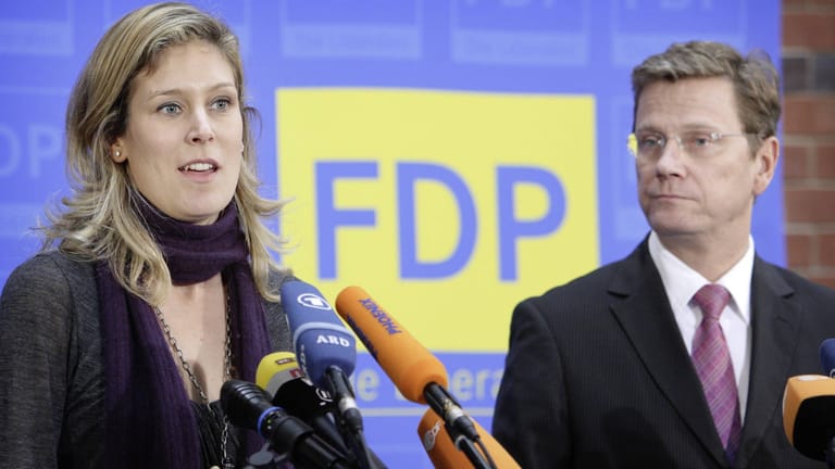 Silvana Koch-Mehrin und der frühere FDP-Chef Guido Westerwelle bei einem Termin 2008.