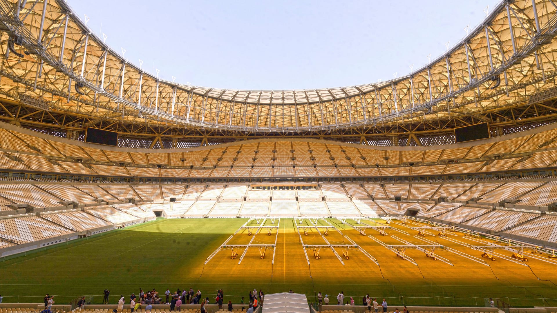 Das Lusail-Stadion nördlich von Doha: Hier findet am 18. Dezember das Finale der Fußball-Weltmeisterschaft statt.