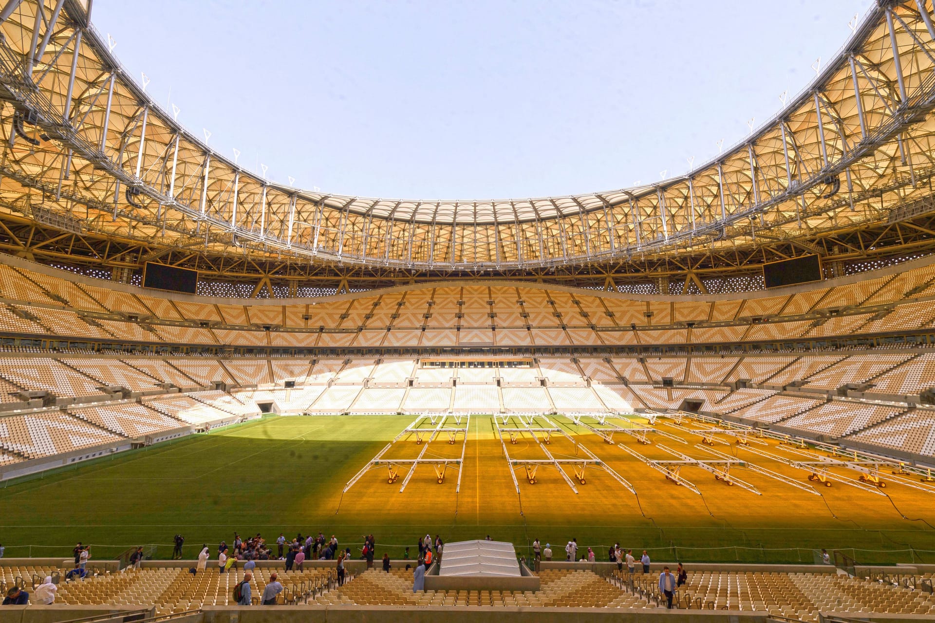 Das Lusail-Stadion nördlich von Doha: Hier findet am 18. Dezember das Finale der Fußball-Weltmeisterschaft statt.