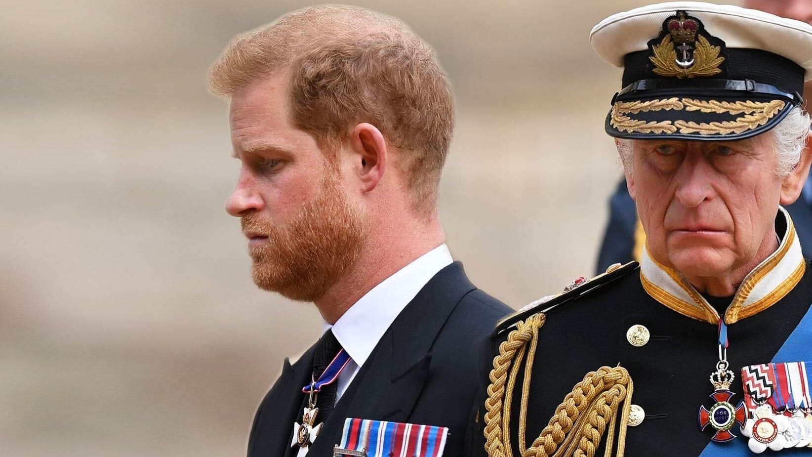 Prinz Harry und König Charles III. sahen sich nur kurz. Prinz Harry und König Charles III. sahen sich nur kurz.